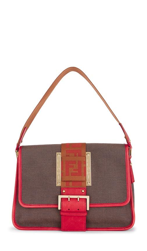fwrd renew fendi borsa tape shoulder bag in red.
