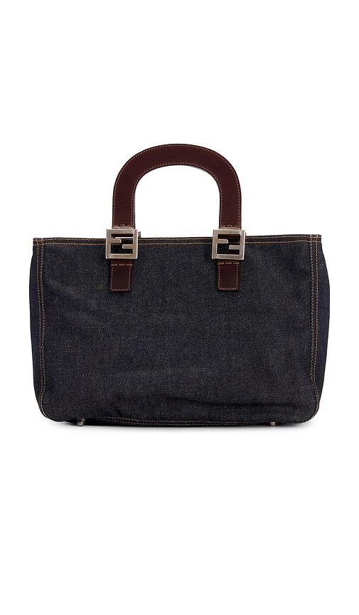 fwrd renew fendi handbag in blue.