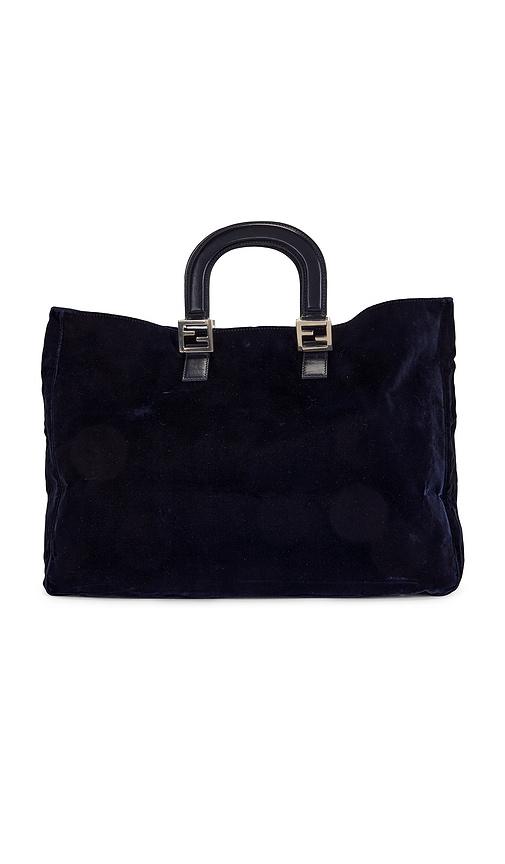 fwrd renew fendi handbag in navy.