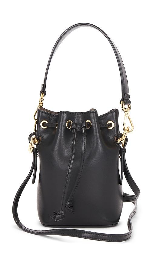 fwrd renew fendi mon tresor mini bucket bag in black.