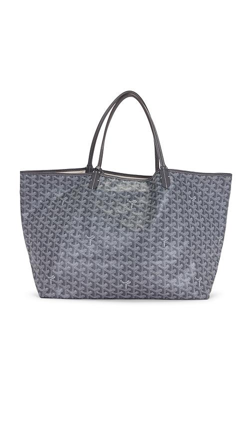 fwrd renew goyard saint louis gm tote bag in grey.