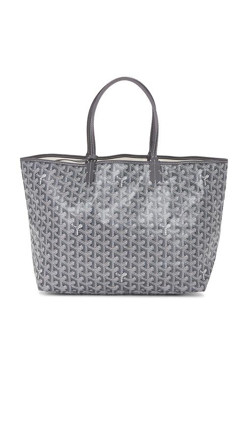 fwrd renew goyard saint louis pm tote bag in grey.