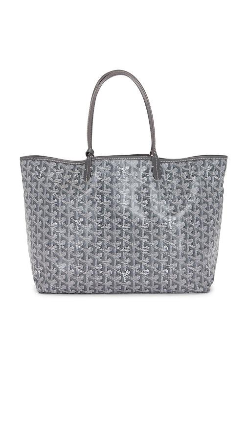 fwrd renew goyard saint louis pm tote bag in grey.