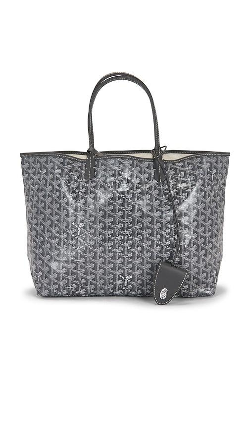 fwrd renew goyard saint louis pm tote bag in grey.
