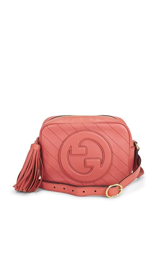 fwrd renew gucci blondie shoulder bag in red.
