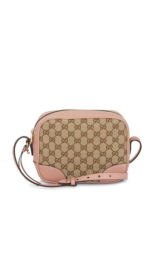 fwrd renew gucci mini bree messenger bag in brown.