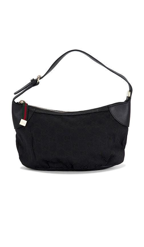 fwrd renew gucci shoulder bag in black.
