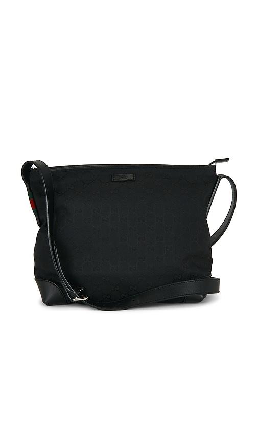 fwrd renew gucci shoulder bag in black.