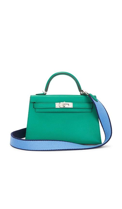 fwrd renew hermes epsom kelly 20 handbag in green.