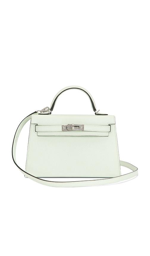 fwrd renew hermes epsom kelly 20 handbag in green.