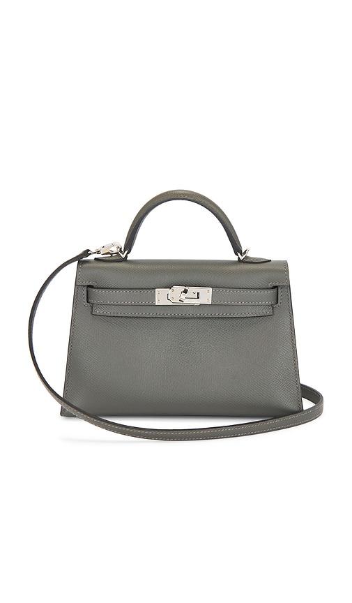 fwrd renew hermes epsom kelly 20 handbag in grey.