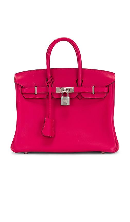 fwrd renew hermes swift birkin 25 handbag in pink.