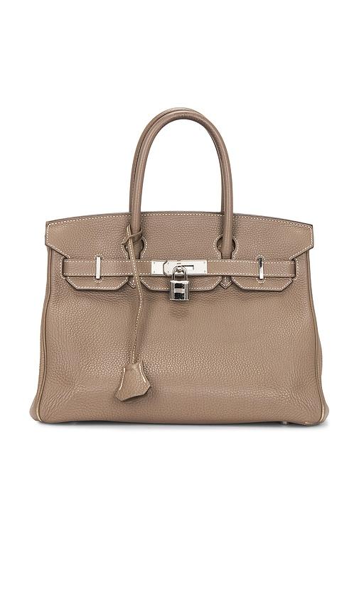 fwrd renew hermes togo birkin 30 handbag in brown.
