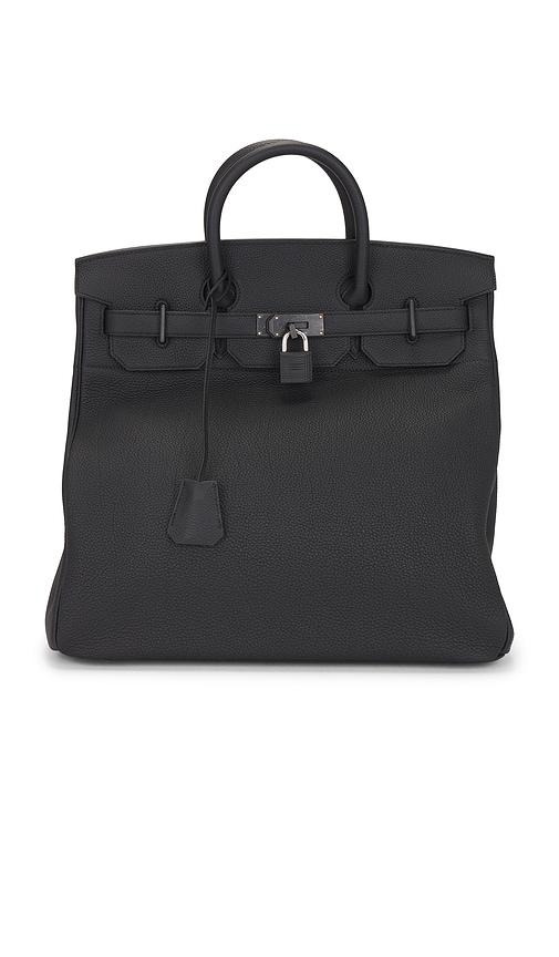 fwrd renew hermes togo haut a courroies birkin 40 handbag in black.