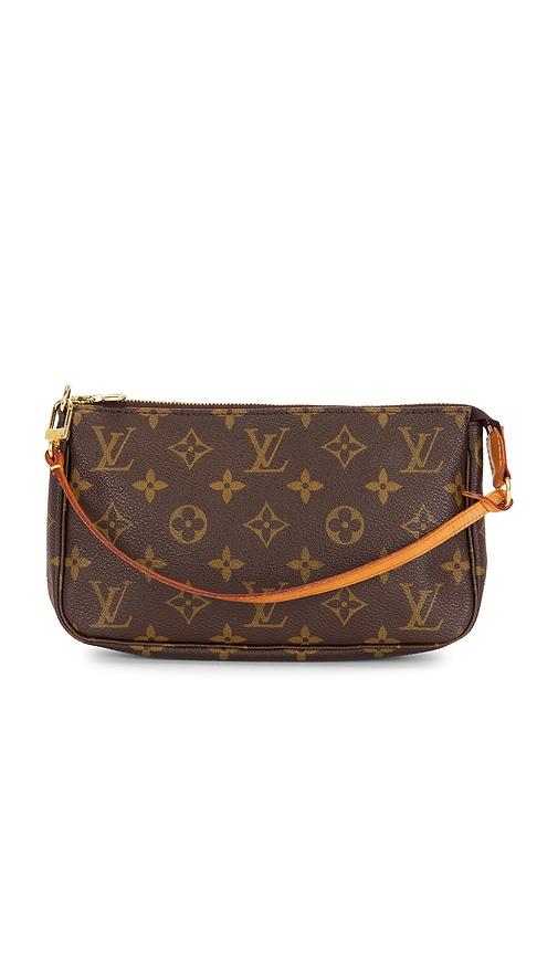 fwrd renew louis vuitton monogram pochette accessoires shoulder bag in brown.