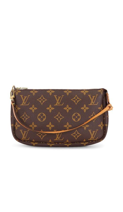 fwrd renew louis vuitton monogram pochette accessoires shoulder bag in brown.