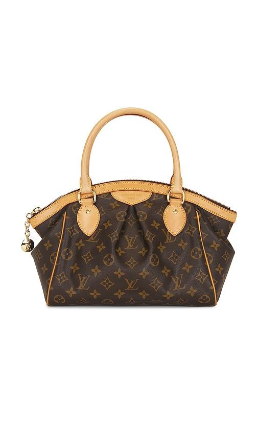 fwrd renew louis vuitton monogram tivoli pm handbag in brown.