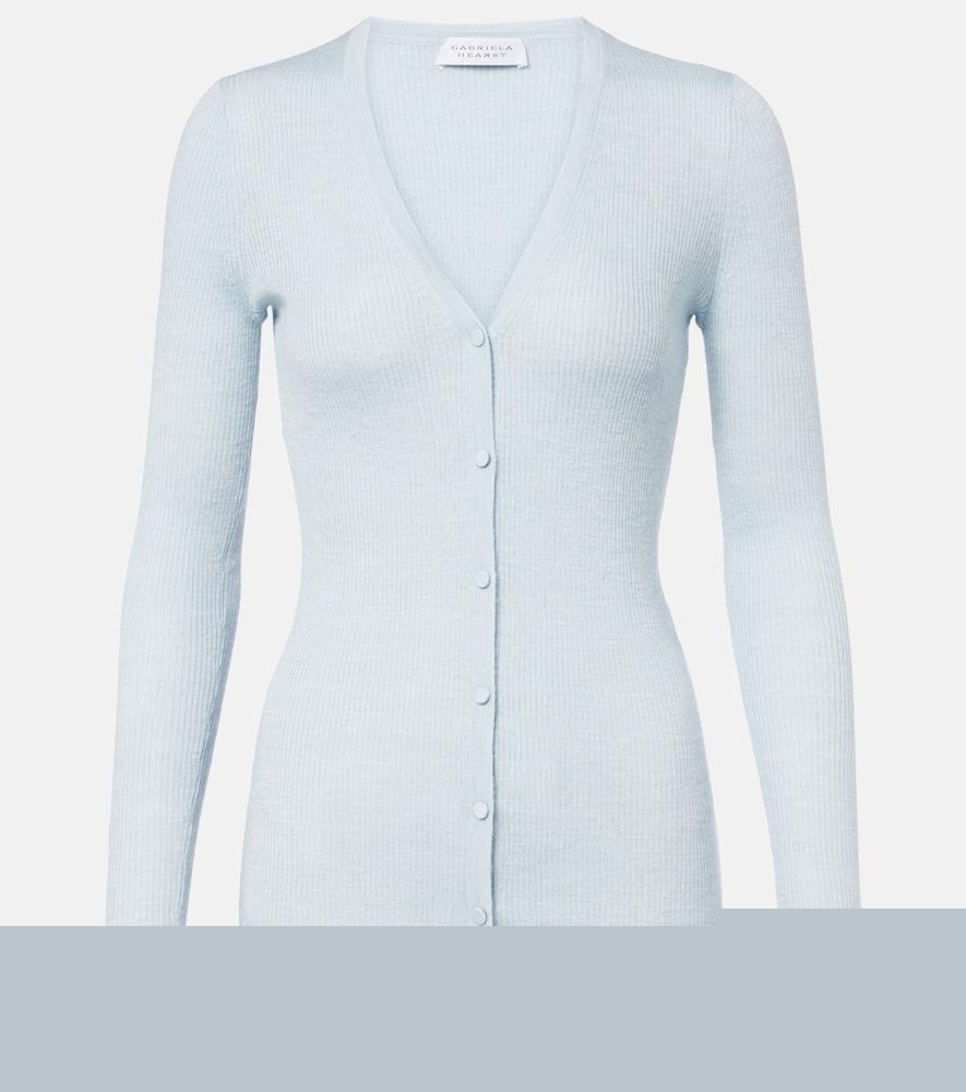 gabriela hearst aiste cashmere, silk, and hemp cardigan