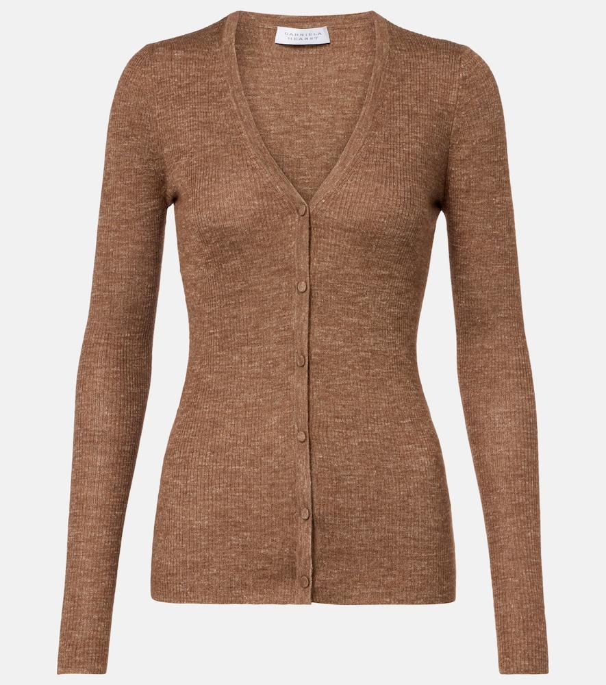 gabriela hearst aiste cashmere, silk, and hemp cardigan