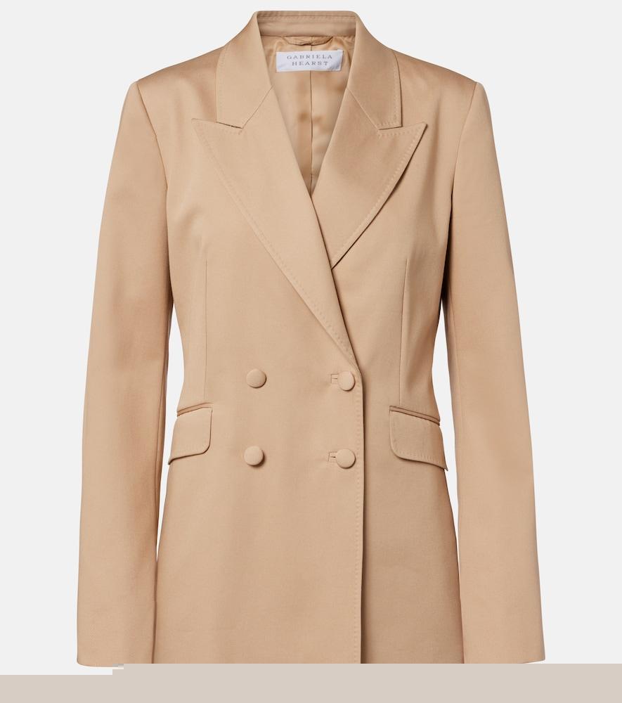 gabriela hearst angela double-breasted cotton blazer