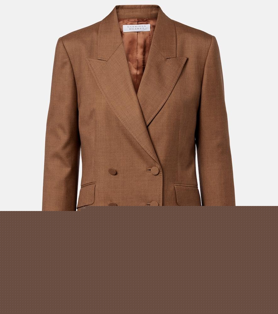 gabriela hearst angela wool and silk blazer