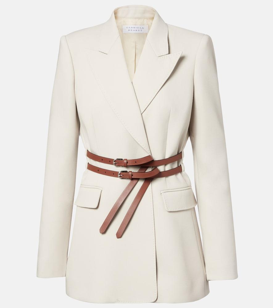 gabriela hearst belted wool blazer