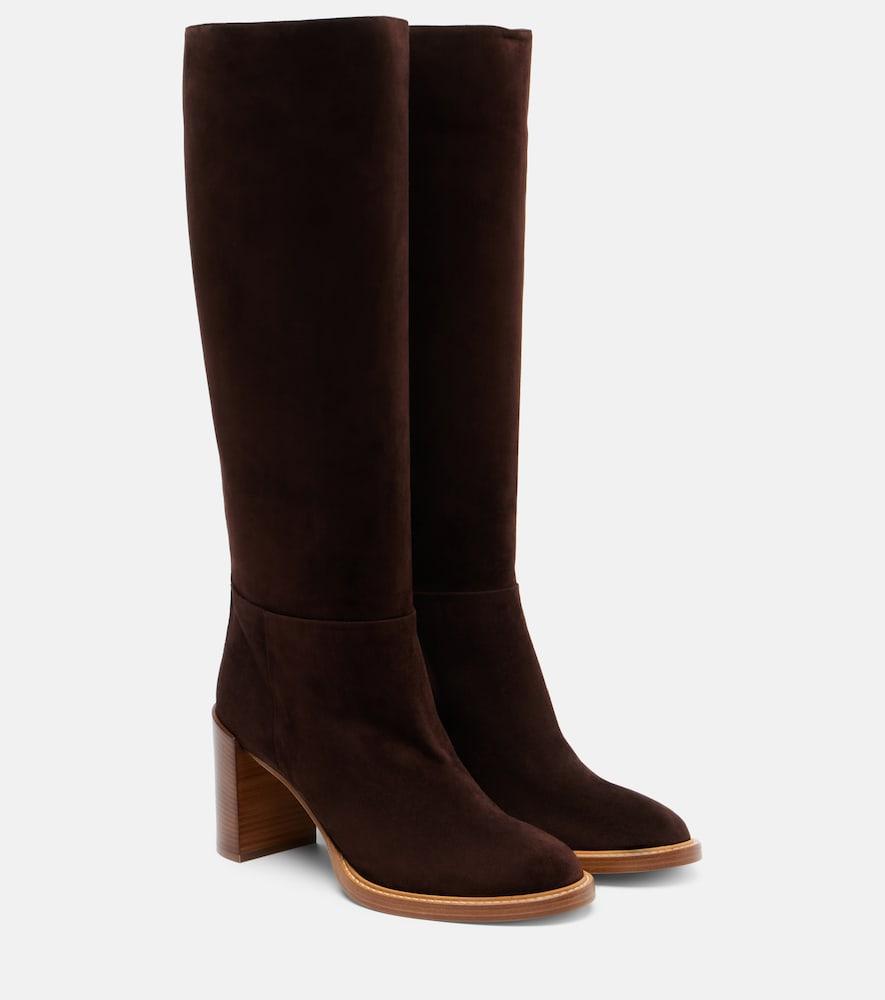 gabriela hearst bocca suede knee-high boots