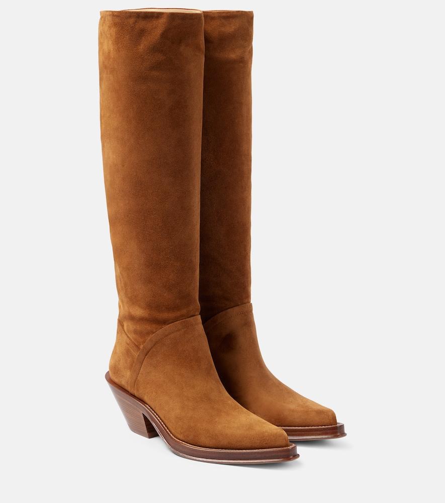 gabriela hearst camero suede knee-high boots