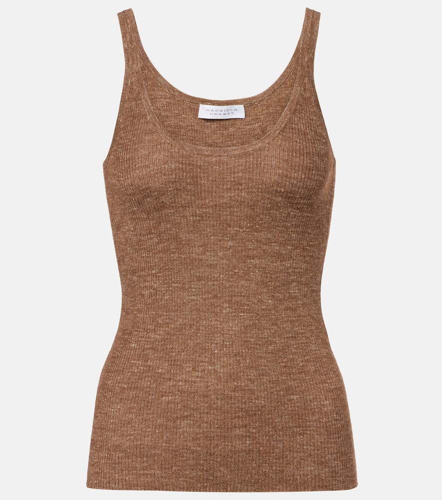 gabriela hearst cinxia cashmere, silk, and hemp tank top