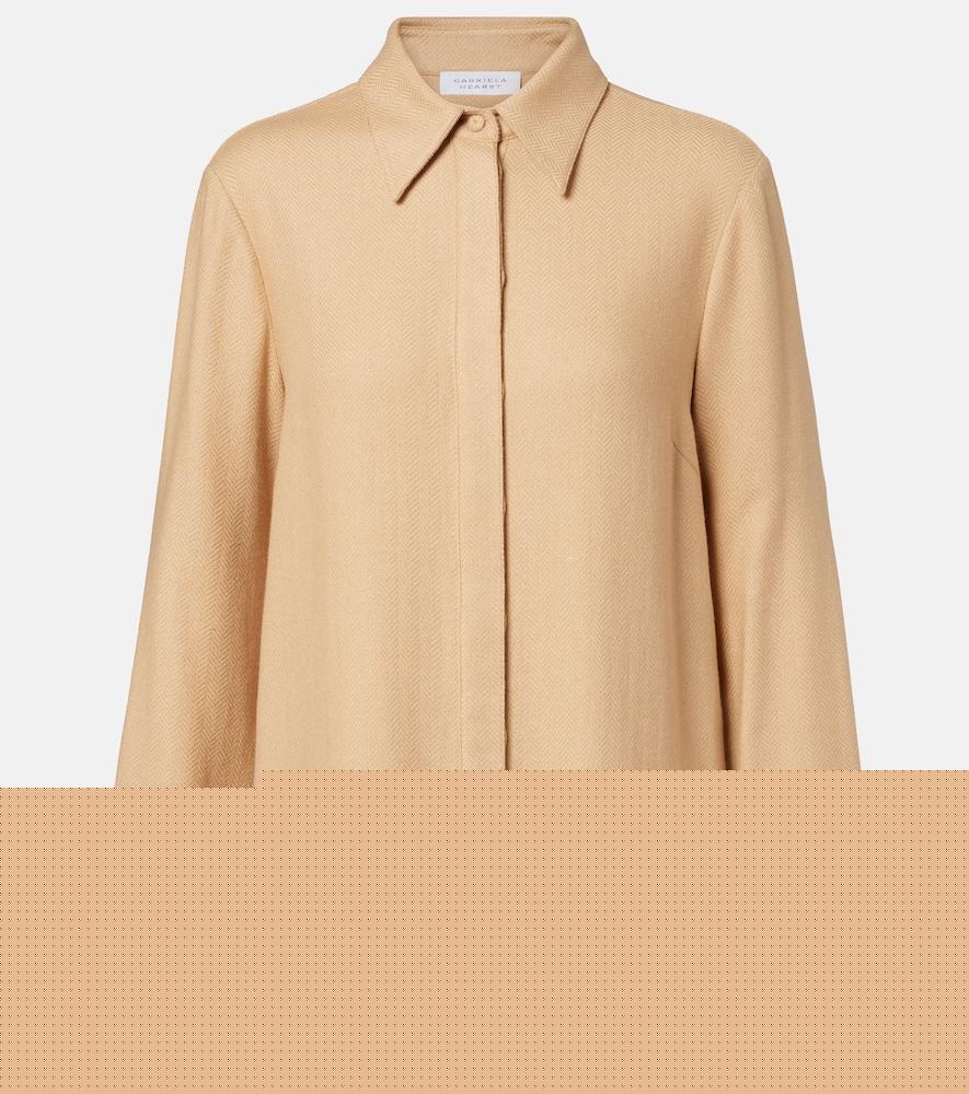 gabriela hearst cruz cashmere and silk shirt