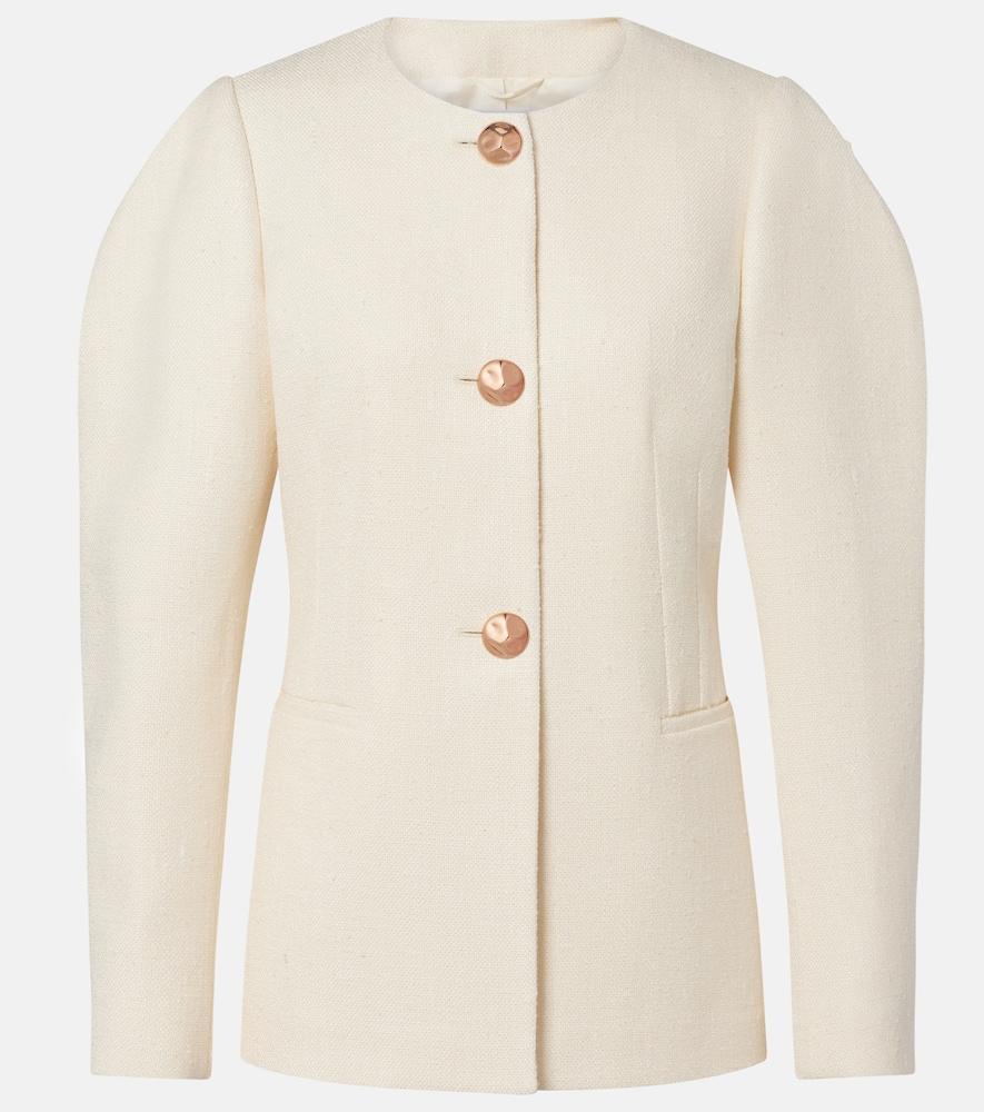 gabriela hearst daelan silk and wool blazer
