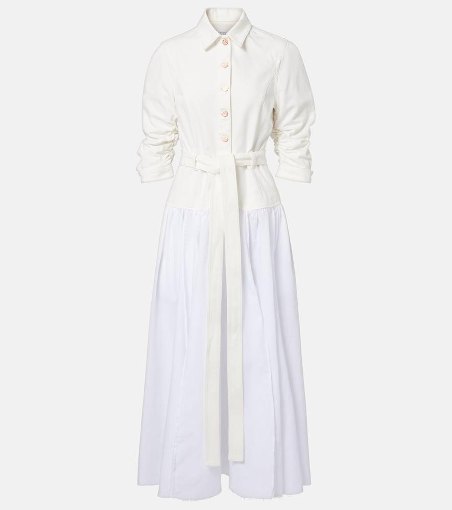 gabriela hearst delyth cotton and linen maxi dress