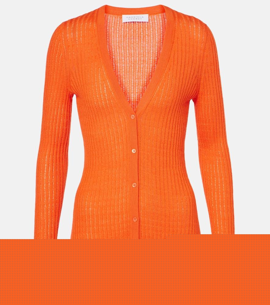 gabriela hearst emma pointelle cashmere and silk cardigan