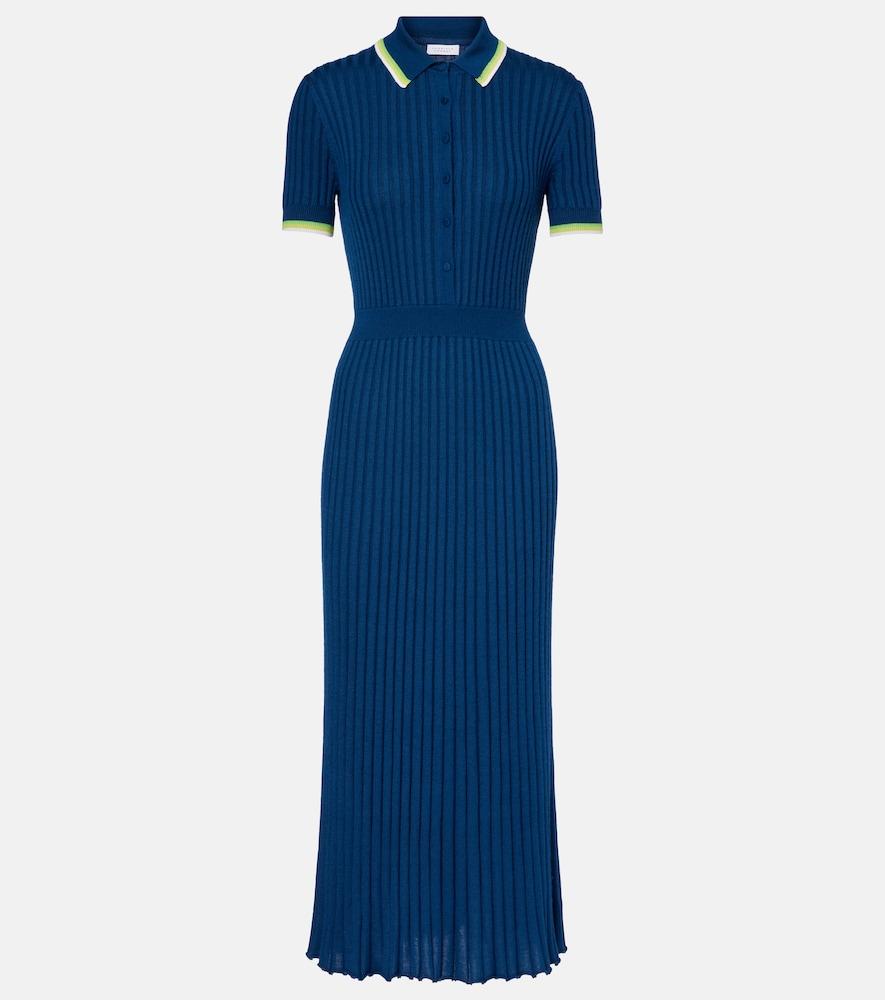 gabriela hearst eyot cashmere and silk midi dress