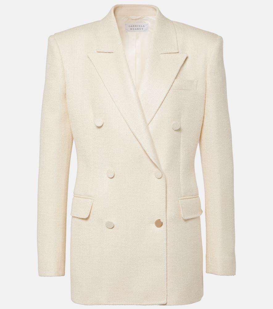 gabriela hearst gavin double-breasted silk and wool blazer