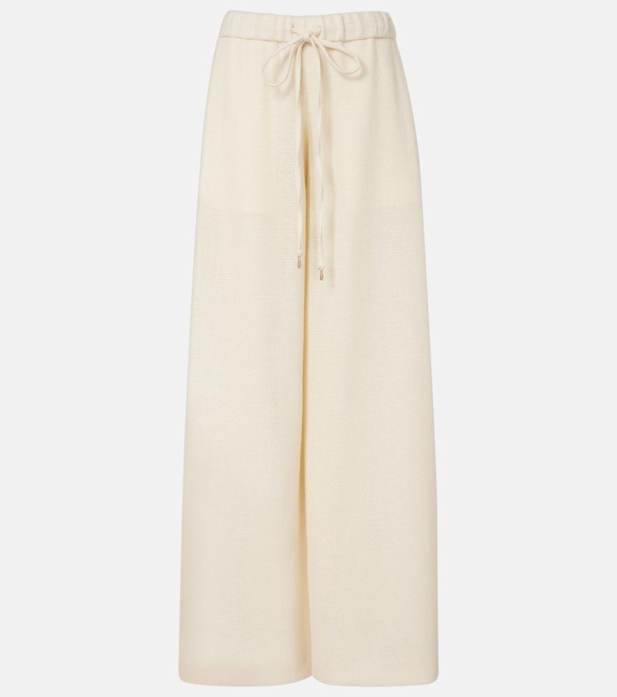 gabriela hearst gelos alpaca wide-leg pants