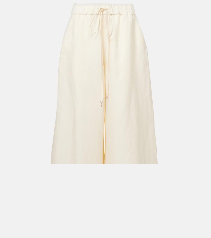 gabriela hearst gelos linen and silk wide-leg pants