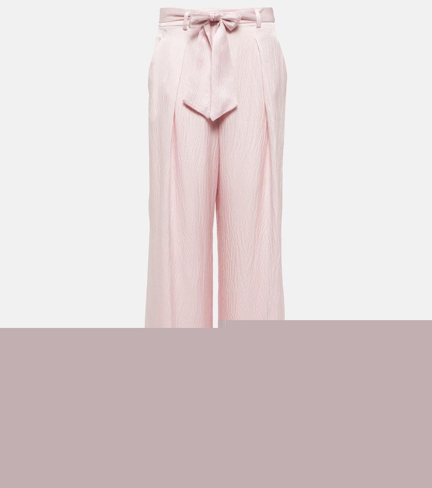 gabriela hearst high-rise silk wide-leg pants