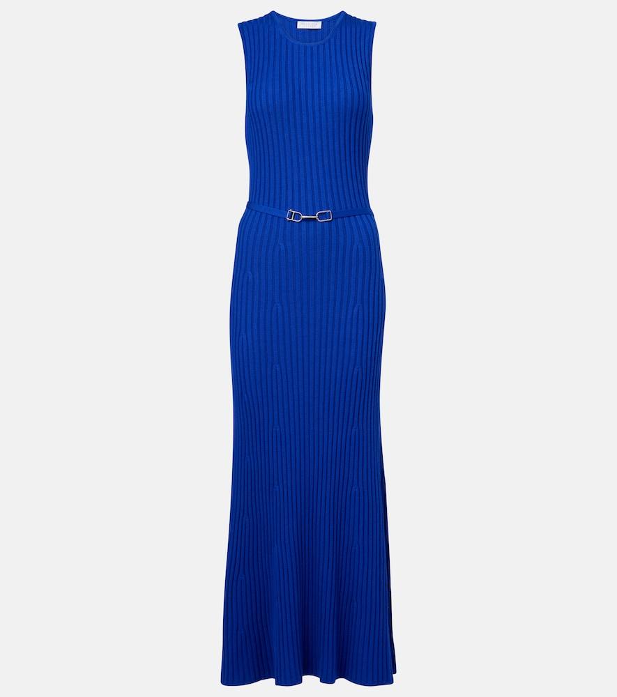 gabriela hearst meier wool and cashmere midi dress