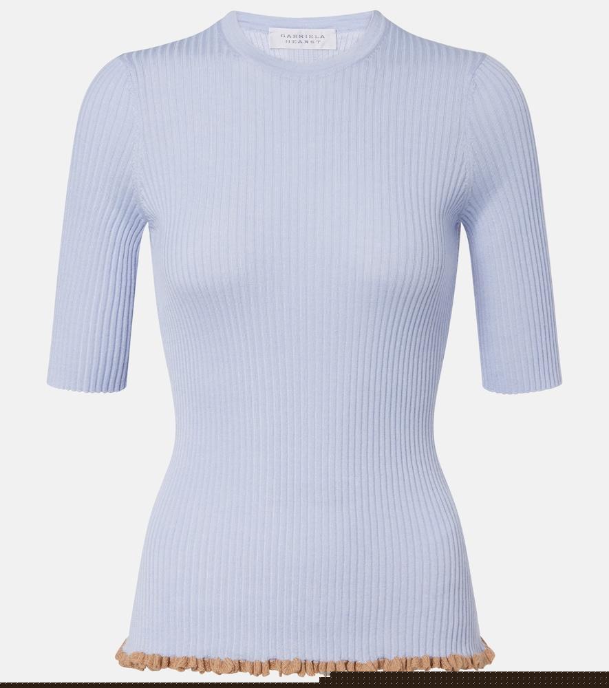 gabriela hearst mireya cashmere and silk top