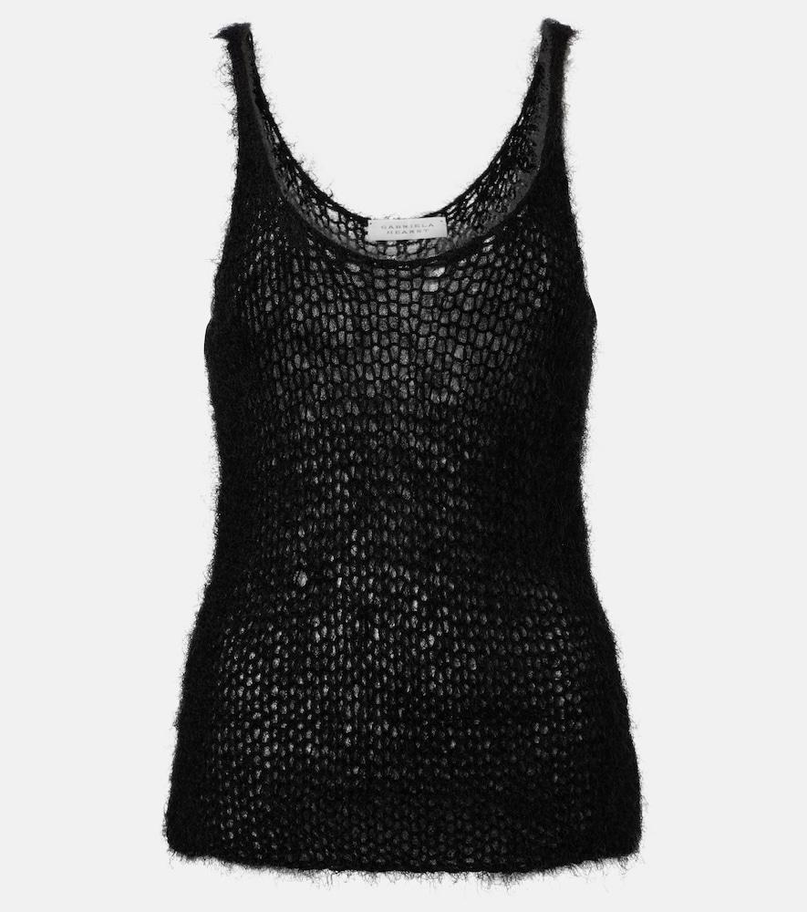 gabriela hearst nur open-knit silk and cashmere tank top
