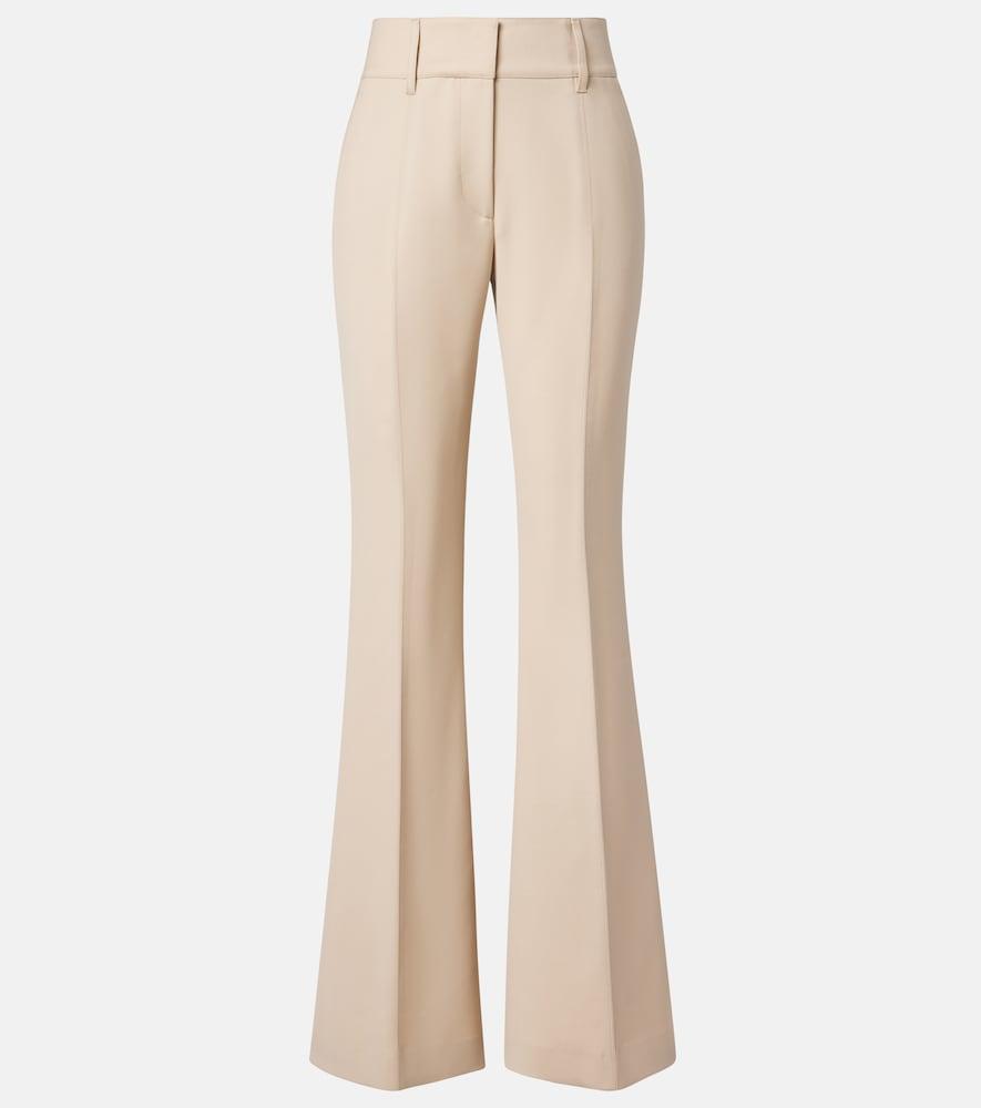 gabriela hearst rhein high-rise wool flared pants