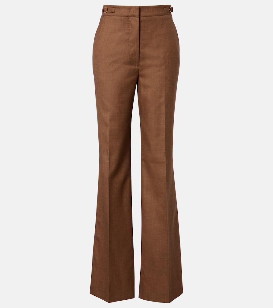 gabriela hearst vesta wool and silk flared pants