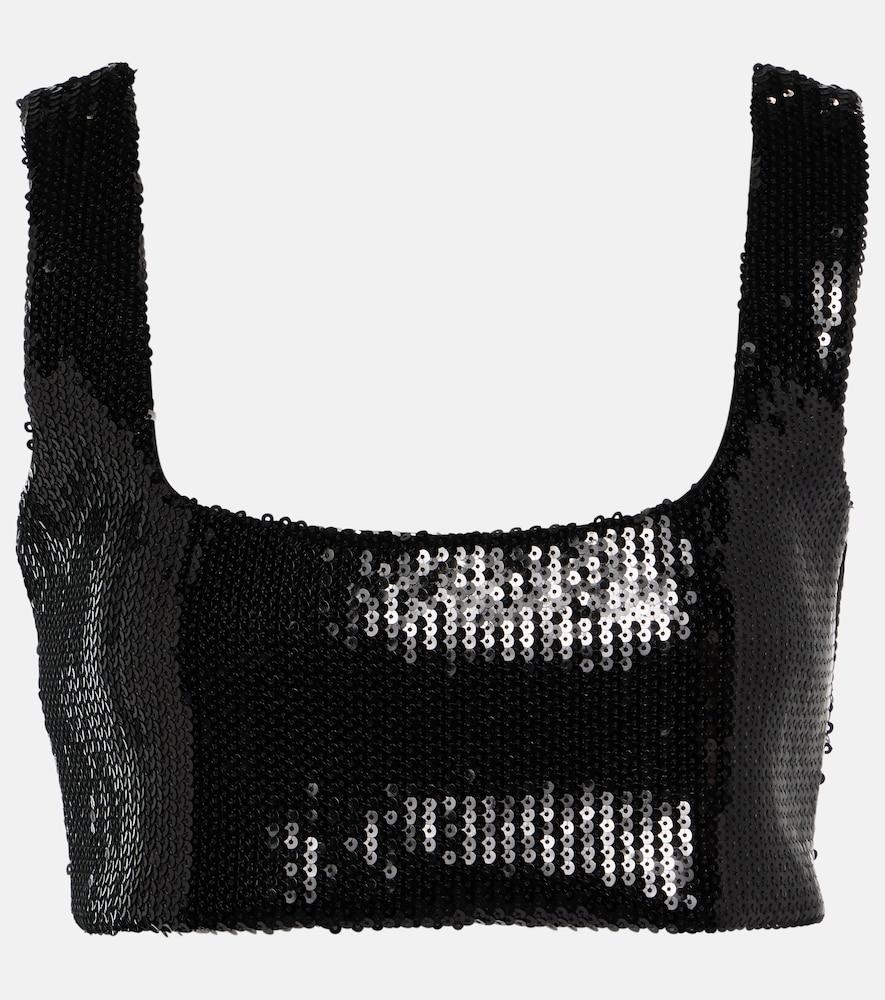 galvan beating heart sequin top