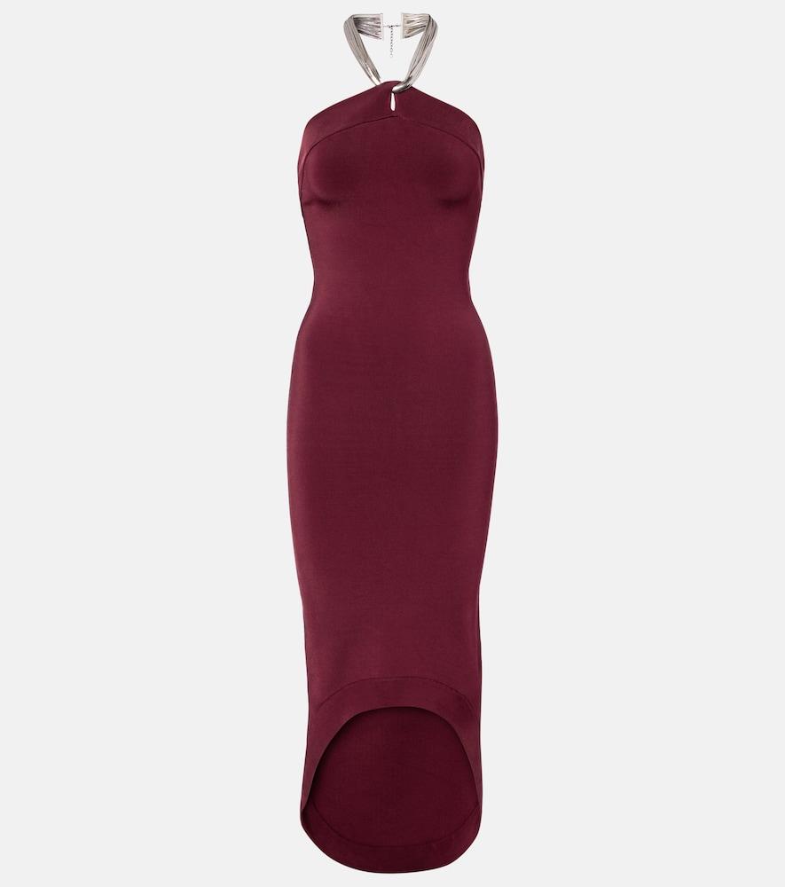 galvan halterneck midi dress