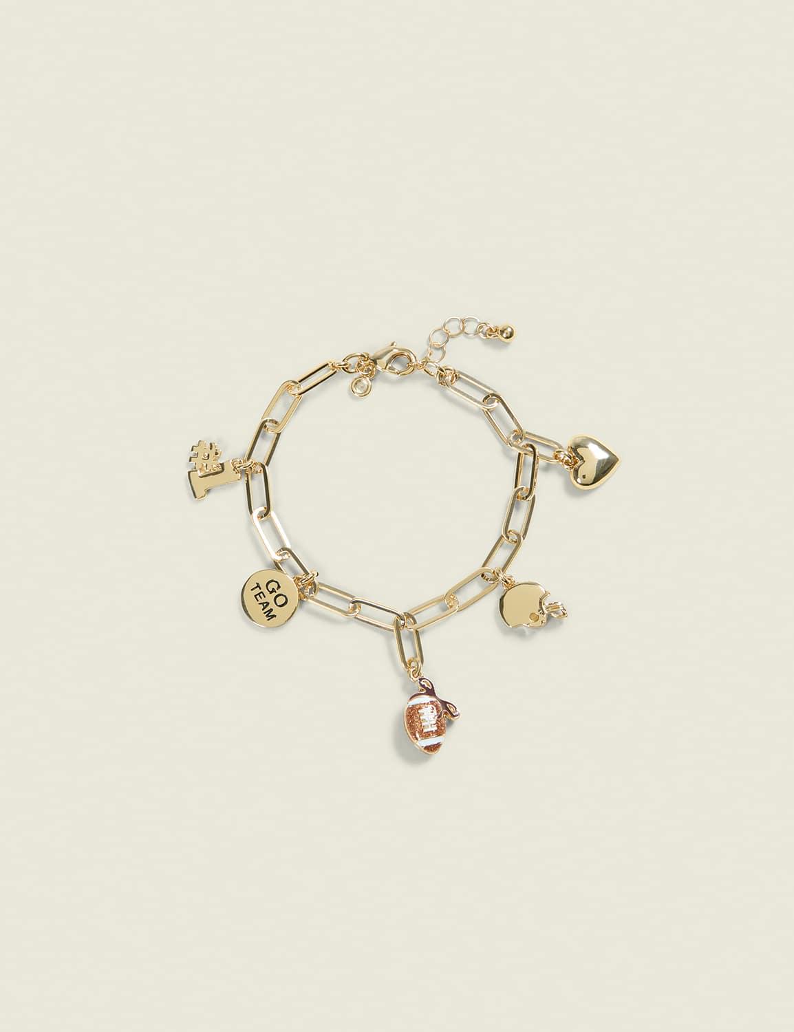 game day charm bracelet