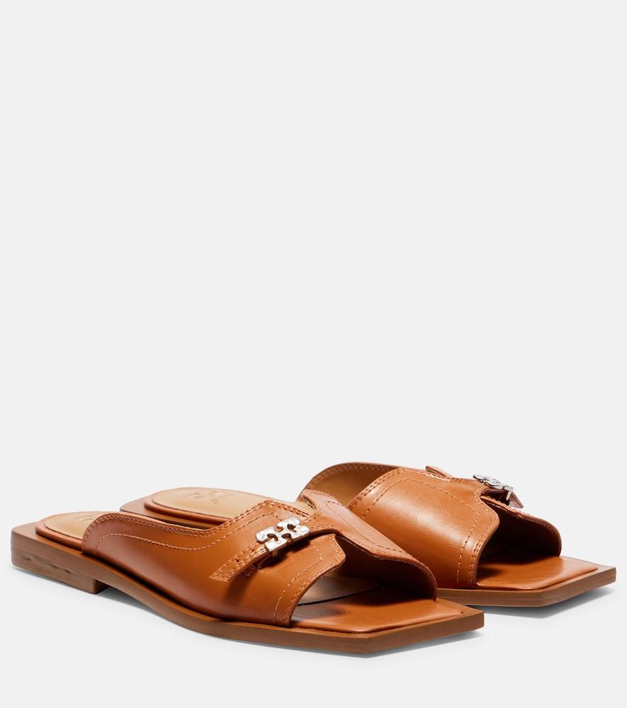 ganni butterfly slides