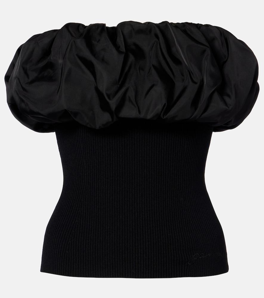 ganni draped top