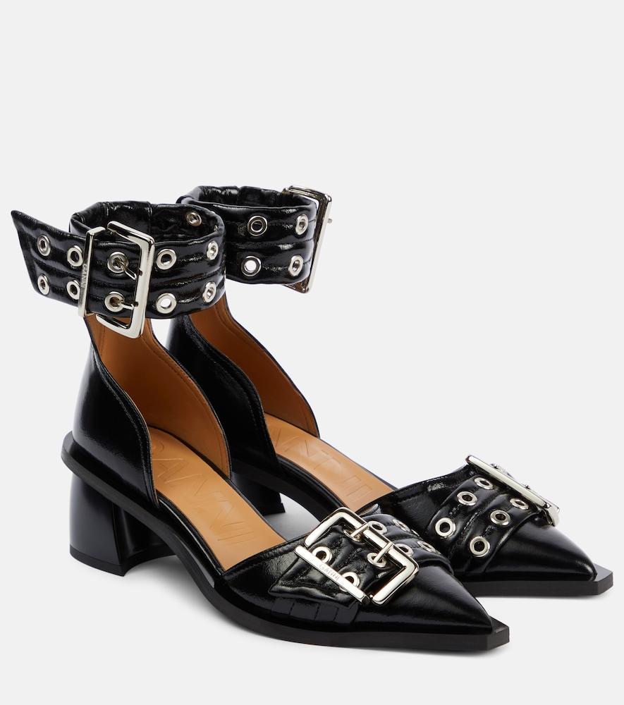 ganni embellished pumps