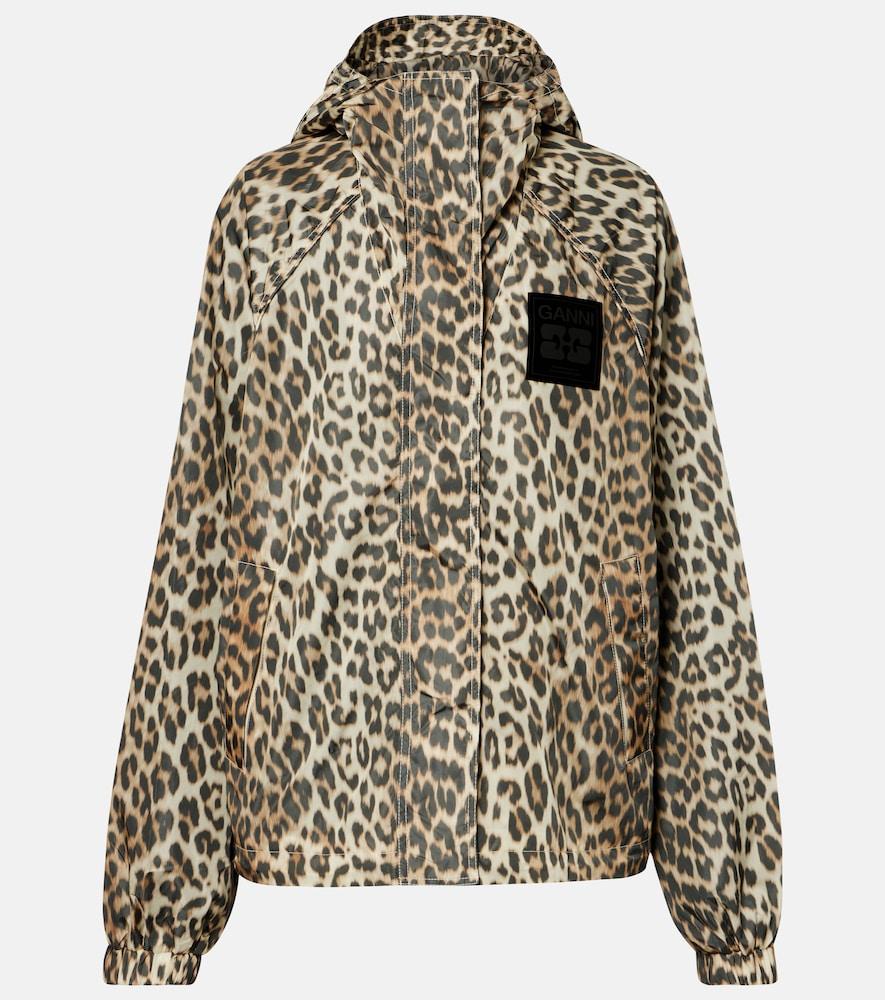 ganni leopard-print jacket